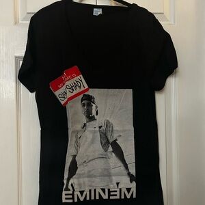 Black Eminem Graphic T-Shirt